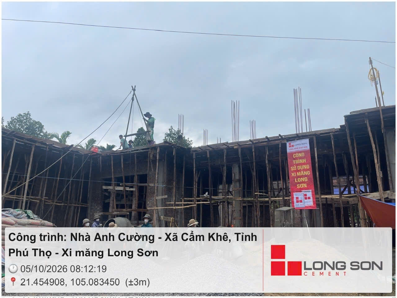 Công trình sử dụng vật tư xây dựng Lâm Anh tại Phú Thọ