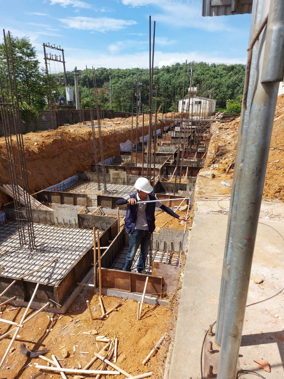 Vật liệu Lâm Anh trên công trường xây dựng